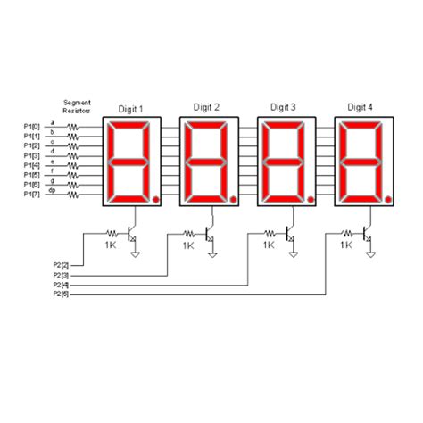 MULTIPLEXAR DISPLAY 7 SEGMENTOS: 4 .